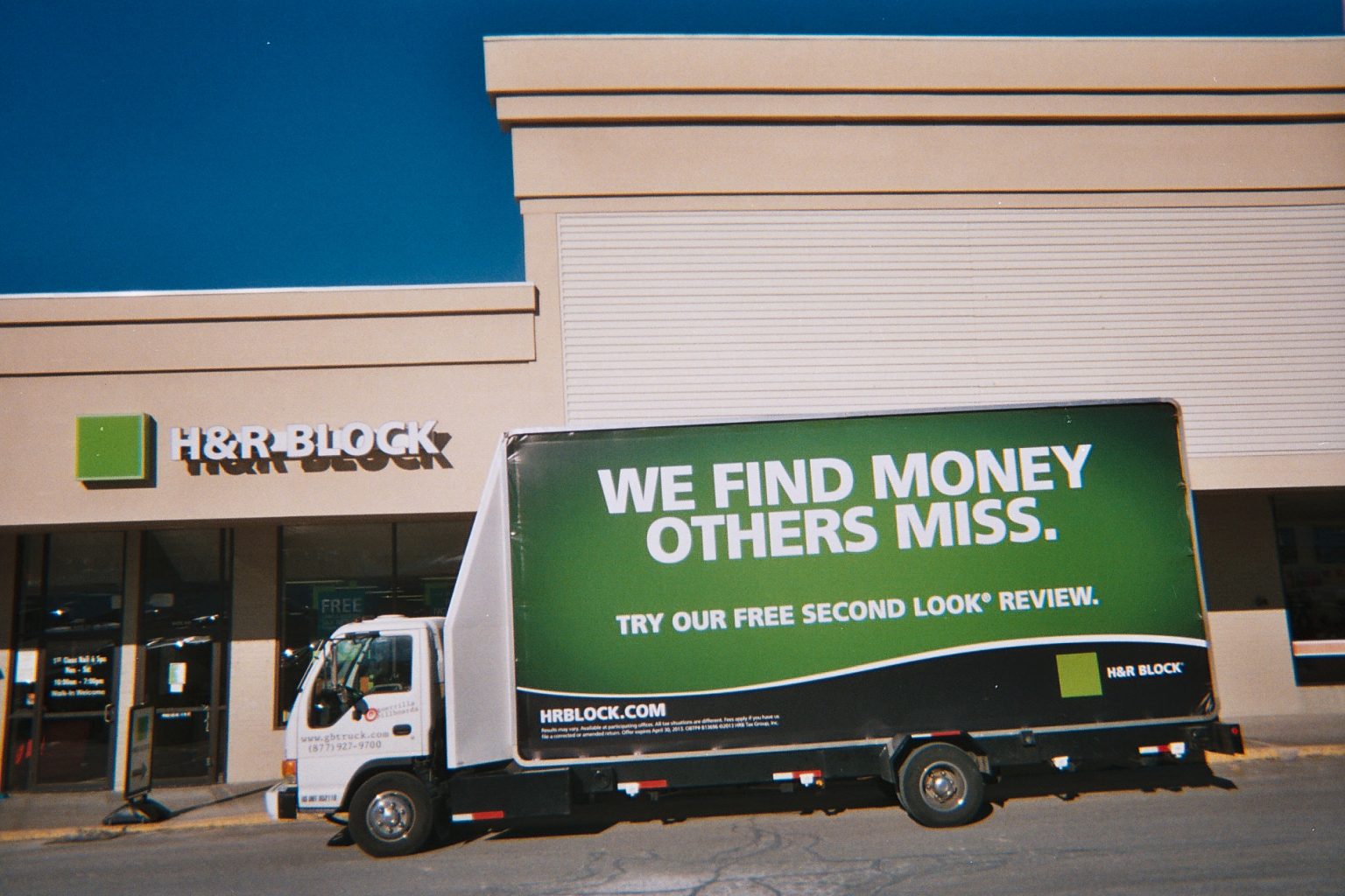 H&R Block Tax Season Promotions Guerrilla Mobile Billboards